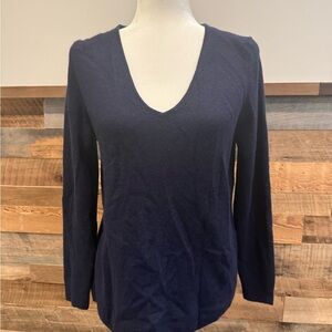 Cashmere!!!41 Hawthorn Blue Fitted Long Sleeve Cashmere Sweater NWT!!!